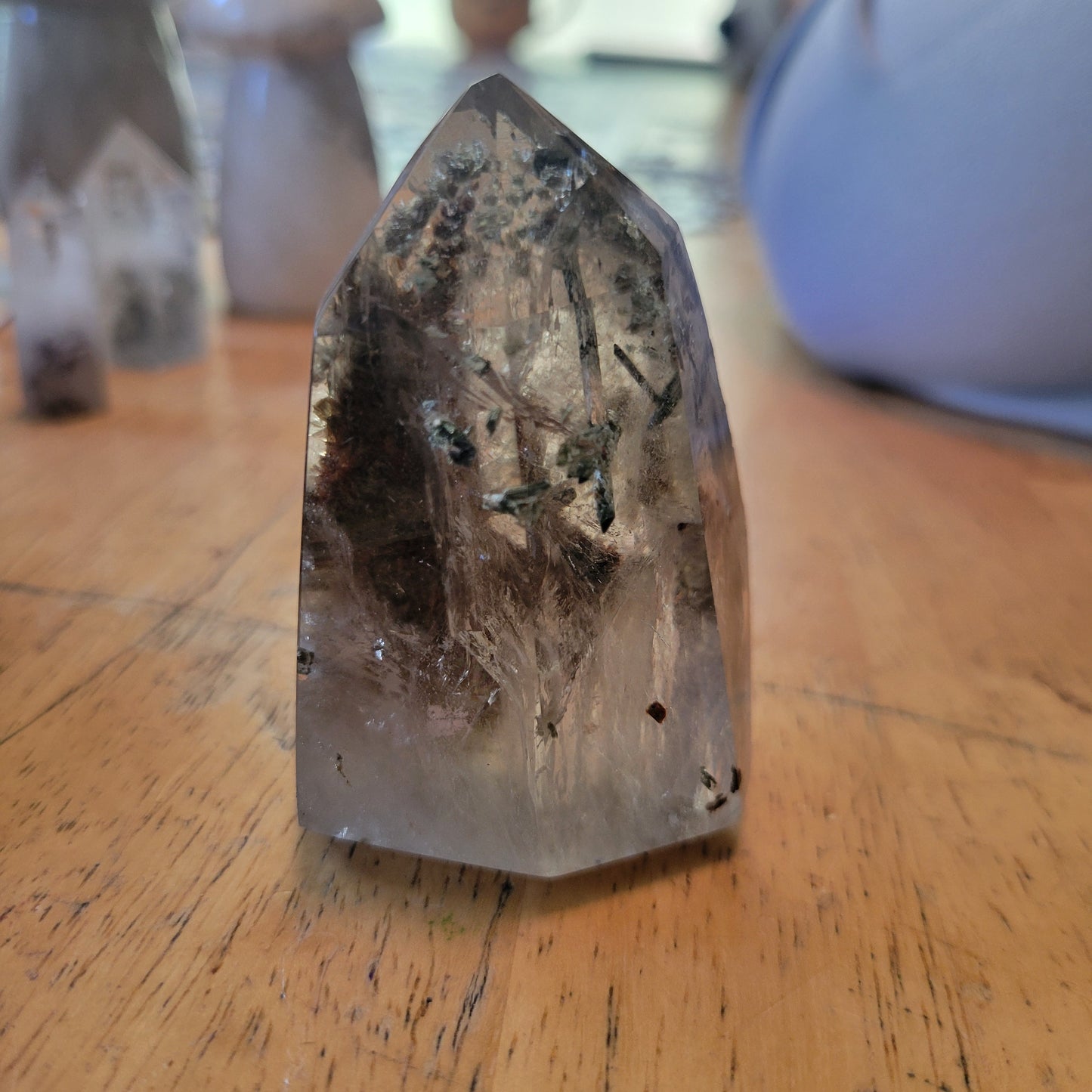 Clear and Garden Quartz free forms