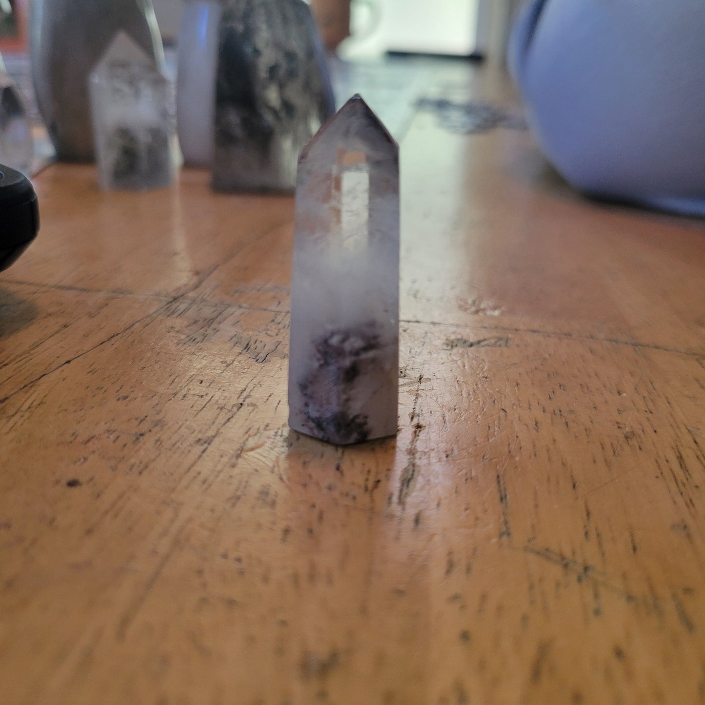 Clear and Garden Quartz free forms