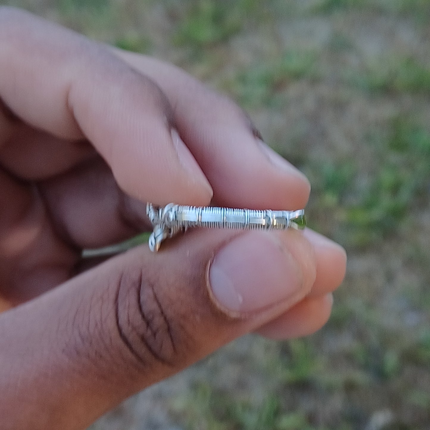 💧 🍀 Opal and peridot ring 💧🍀  size 10.5