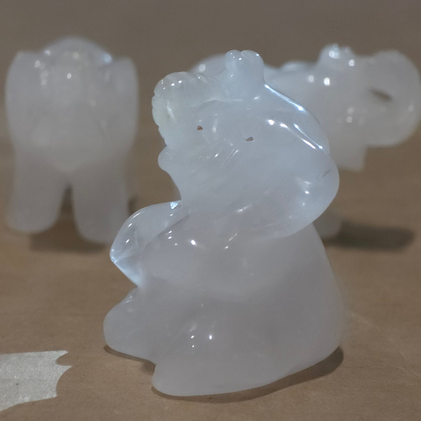 Rose Quartz Elephants
