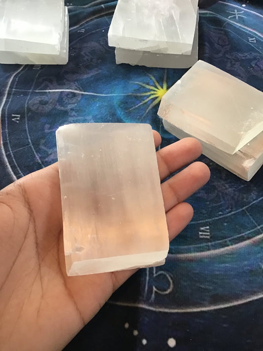 Satin spar slab