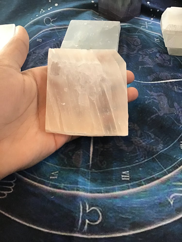 Satin spar slab