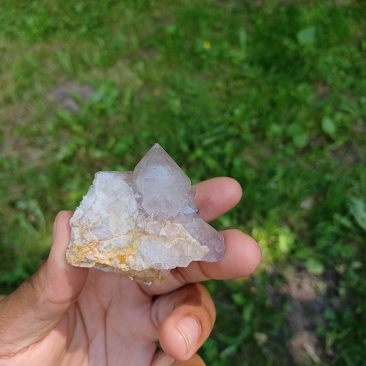 Spirit quartz amethyst cluster #2