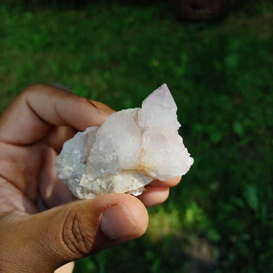 Spirit quartz amethyst cluster #2