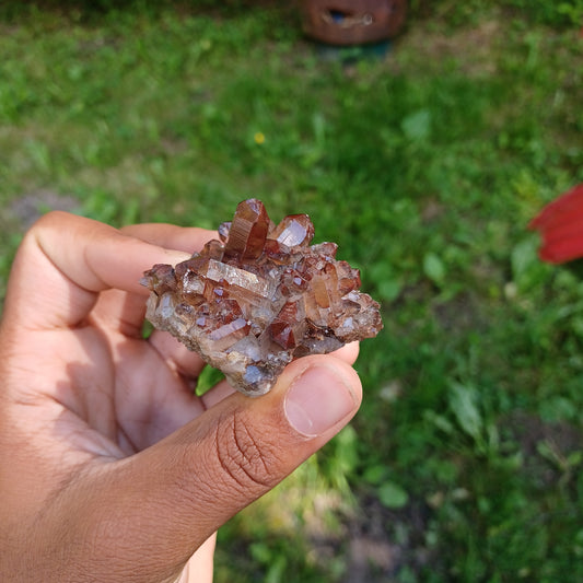 South African red quartz #1