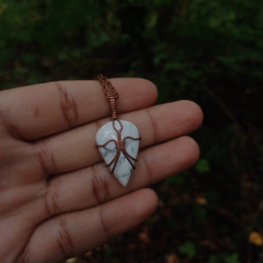 Howlite pendant