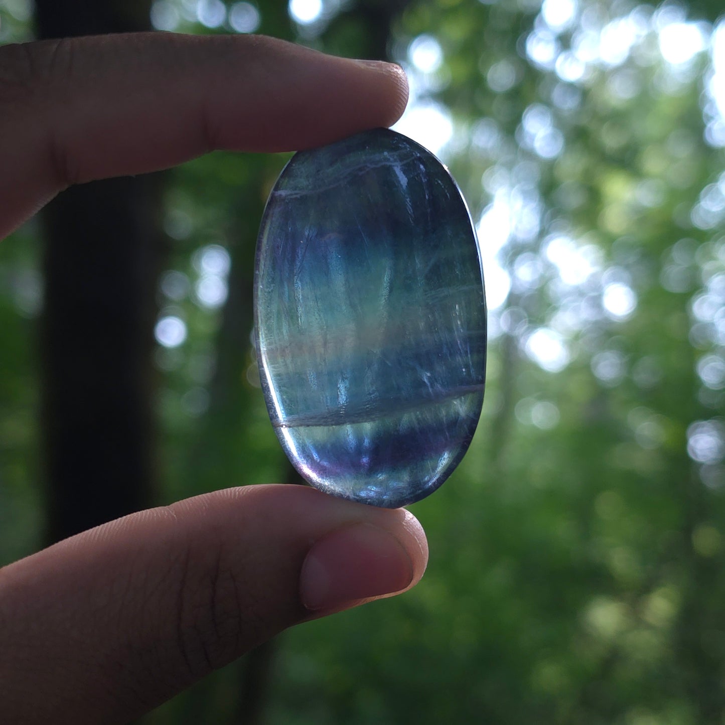 Large Rainbow Flourite Palms