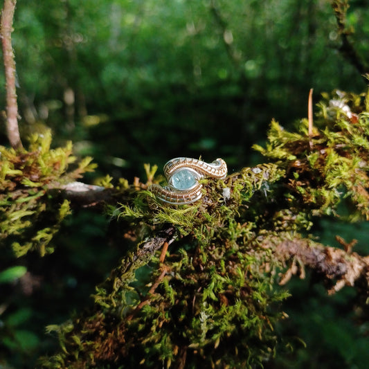 Aquamarine Ring, Size 9