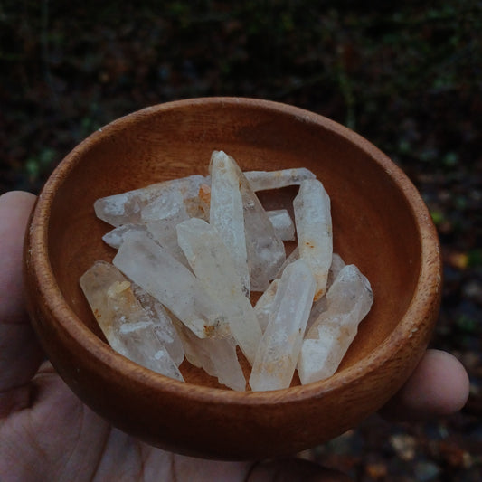 Limonite Included Quartz Points