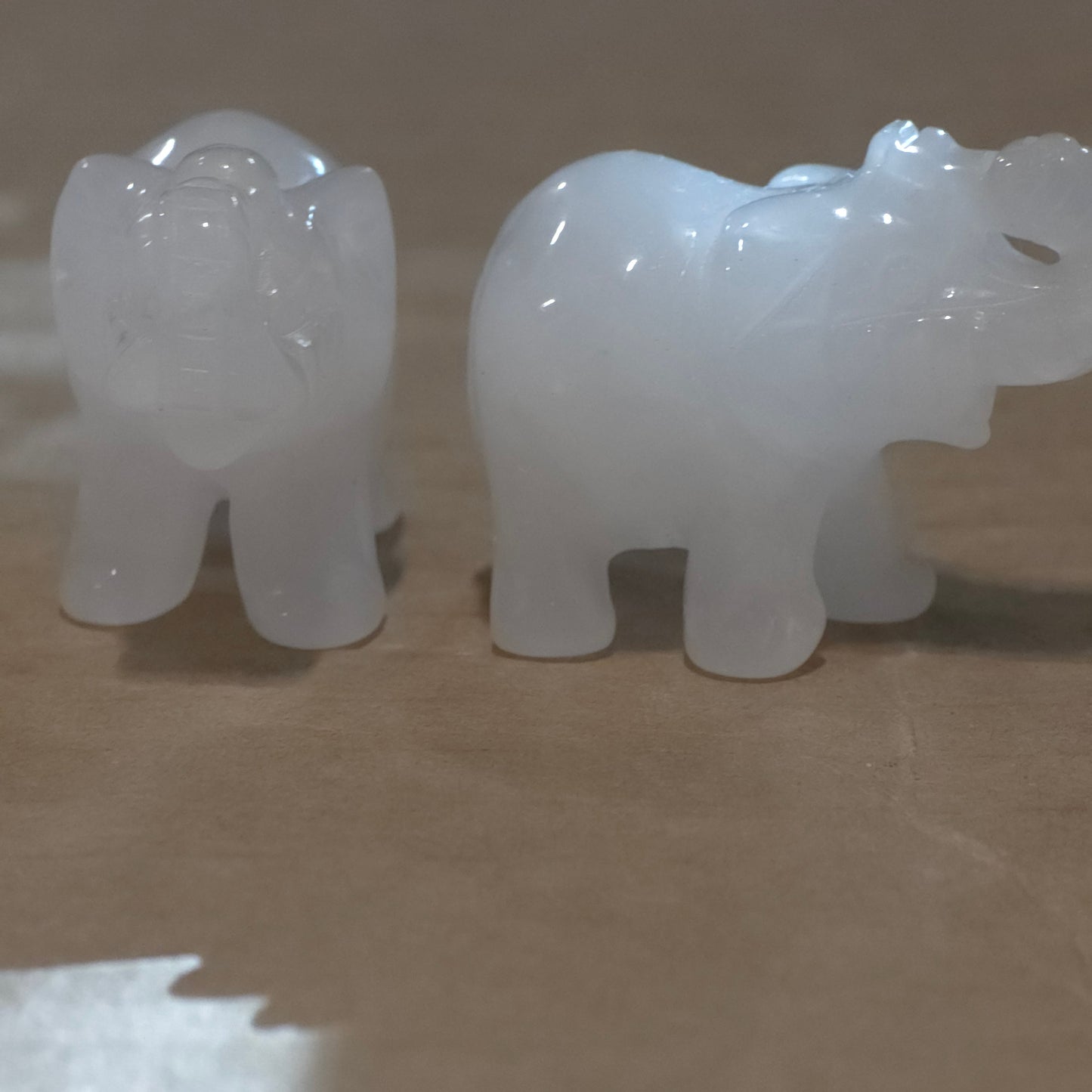 Rose Quartz Elephants