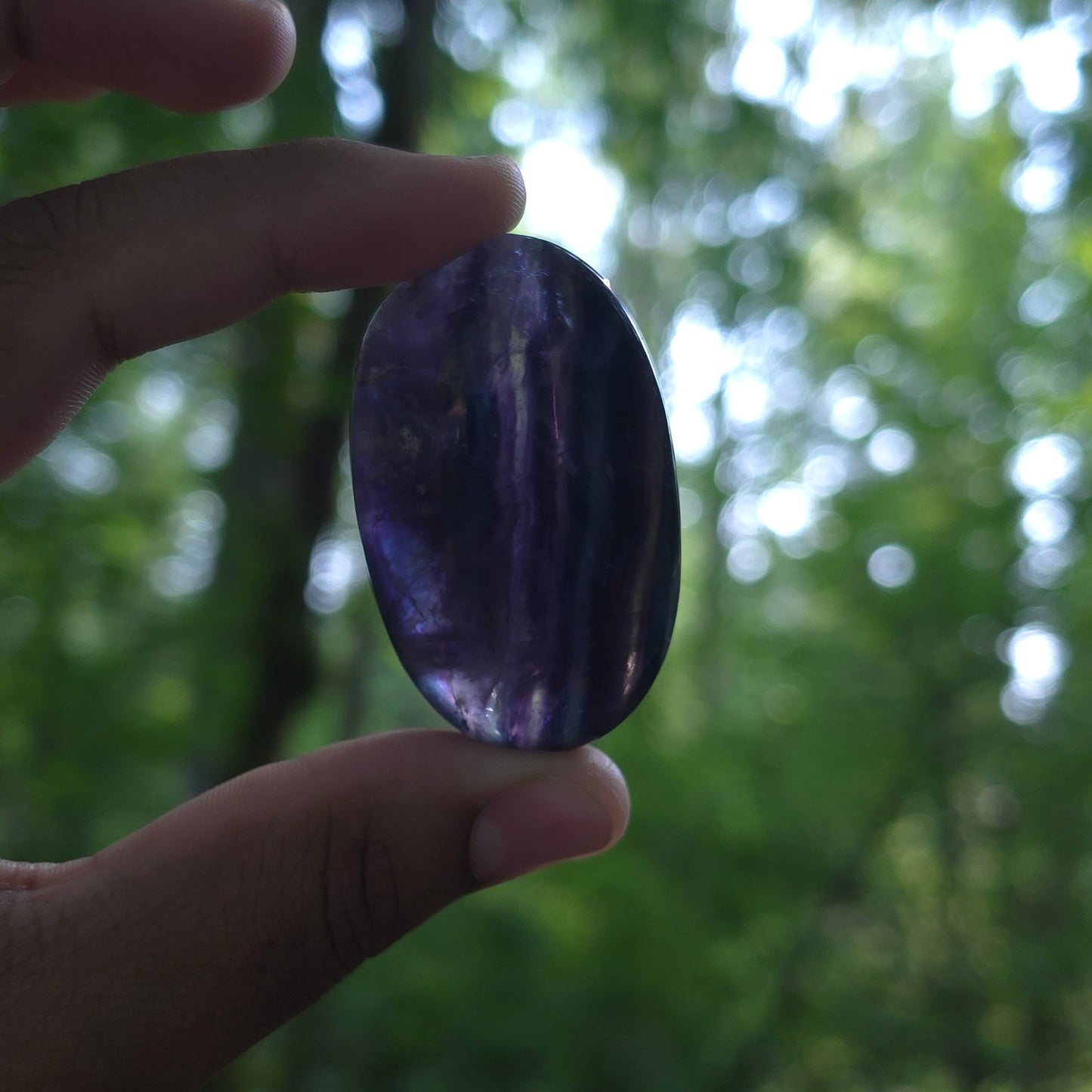 Large Rainbow Flourite Palms