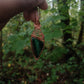Malachite and peridot pendant