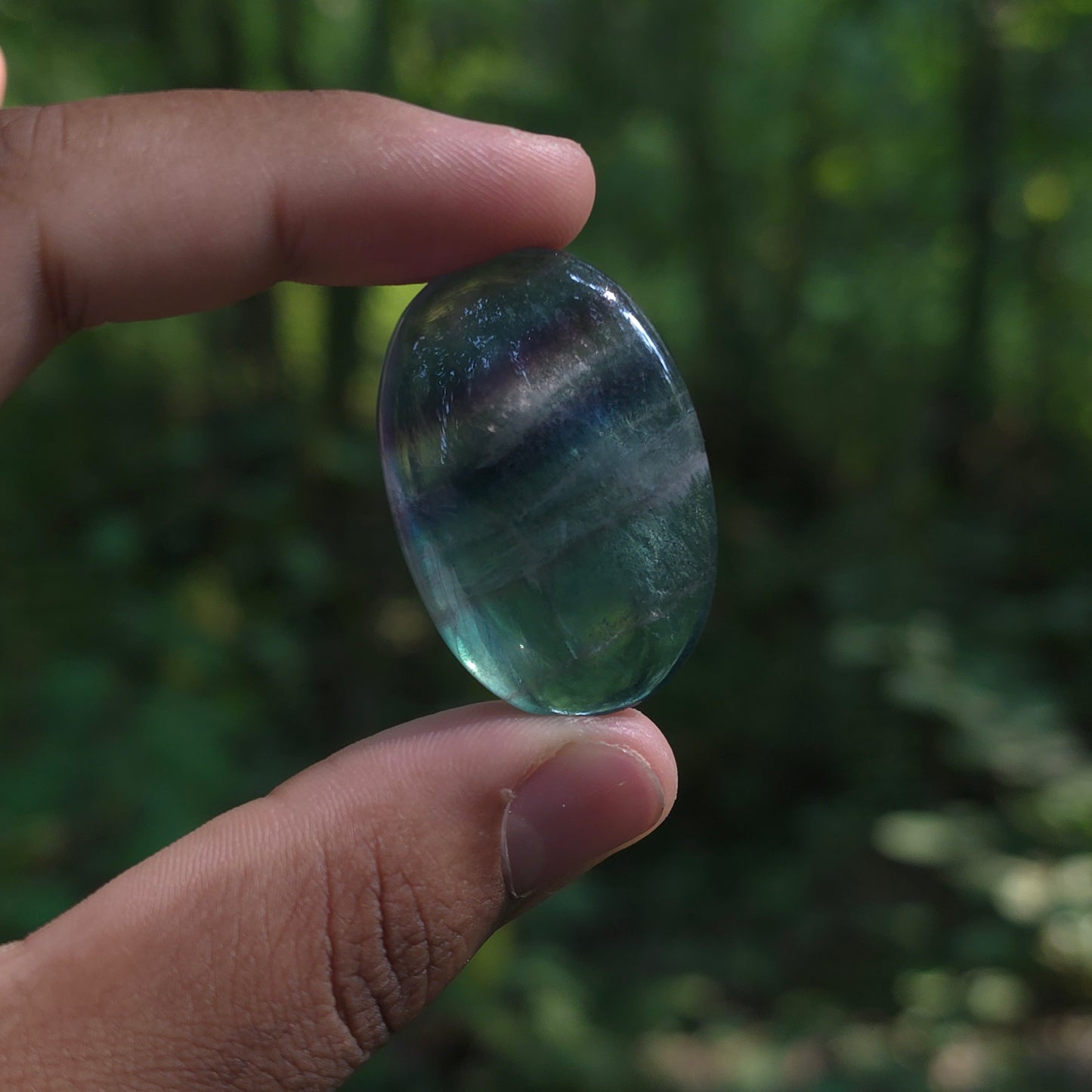 Small Rainbow Fluorite Palmstones