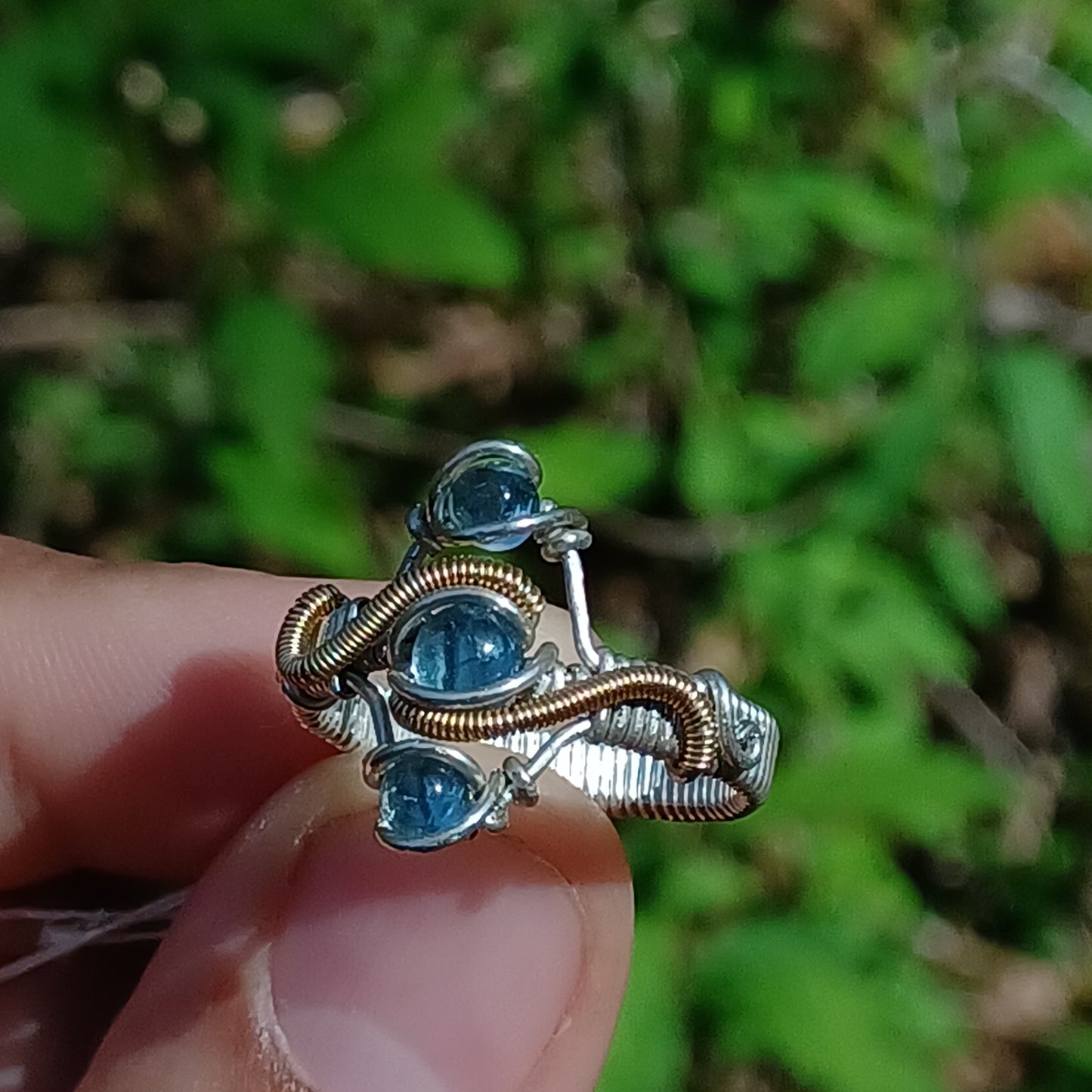Nigerian Aquamarine Ring Size 9