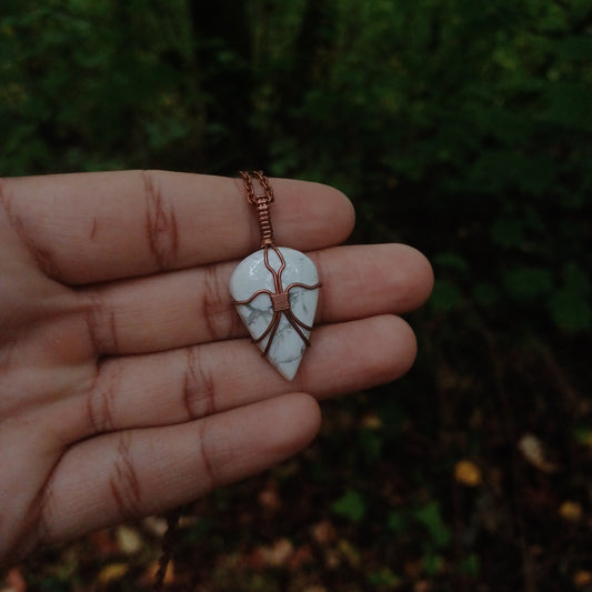 Howlite pendant
