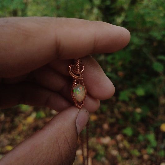 Ethiopian opal micro pendant