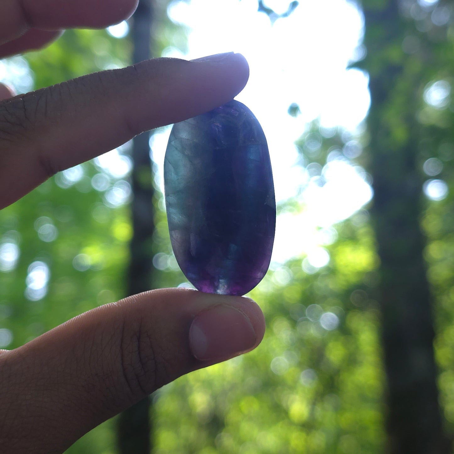 Small Rainbow Fluorite Palmstones